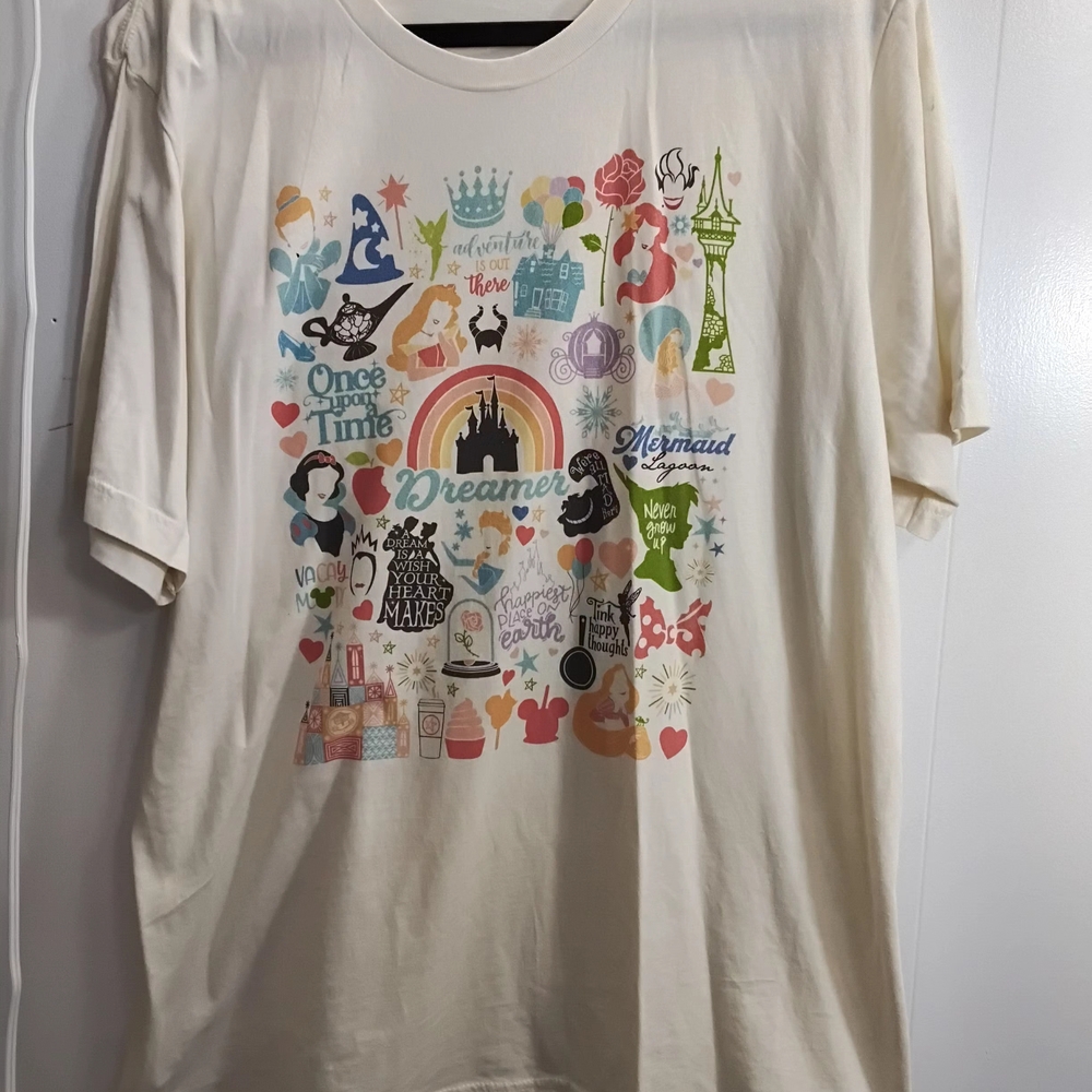 Bella Canvas Disney Cream Graphic Tee
